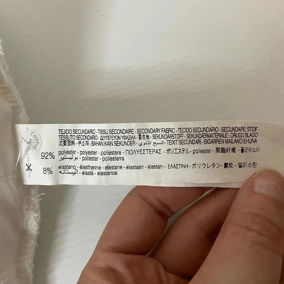 3 FOR $15 Zara White Ruffle Crop Top Size S - Picture 4 of 7